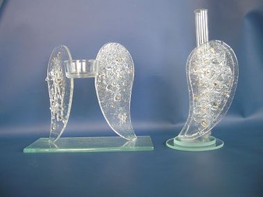 Bilderrahmen, Pokale, Uhren und Geschenke aus Glas